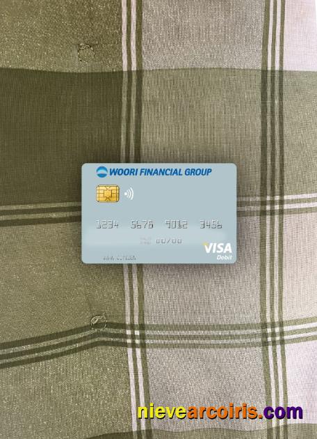 South Korea Woori Financial Group Visa Debit Card Photolook Front Photolook