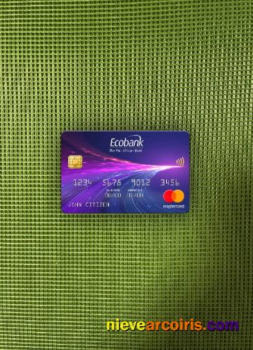South Sudan Ecobank Mastercard Photolook Front Template