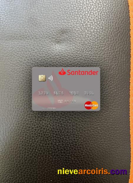 Spain Banco Santander Mastercard Photolook Front Sample