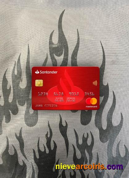 Spain Santander Bank Mastercard Photolook Front Preview