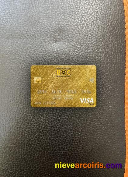 Sri Lanka Bank Of Ceylon Bank Visa Gold Card Photolook Front Photolook
