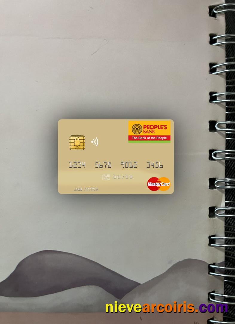 Sri Lanka People’s Bank Mastercard Photolook Front Preview