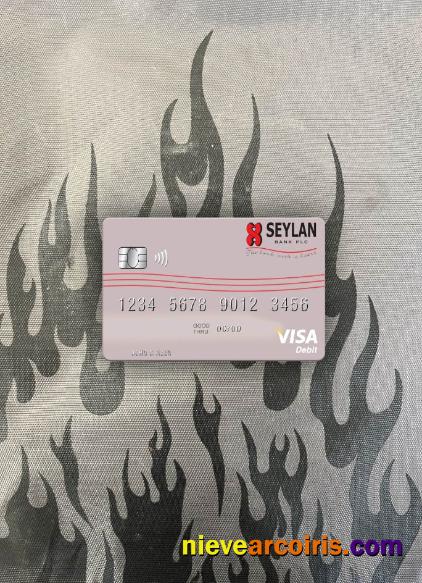 Sri Lanka Seylan Bank Plc Visa Debit Card Photolook Front Template