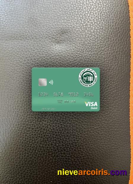 Sudan The Agricultural Bank Of Sudan Visa Debit Card Photolook Front Photolook