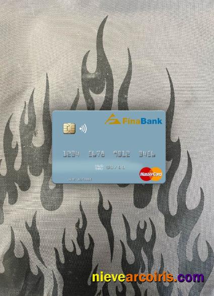 Suriname Finabank N.V. Mastercard Photolook Front Sample
