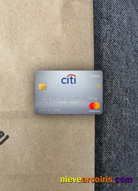 Sweden Citibank Mastercard Platinum Photolook Front Sample