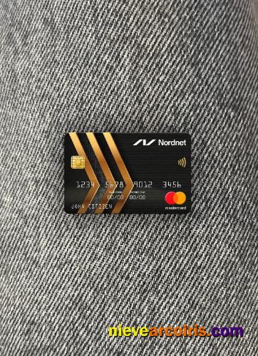 Sweden Nordnet AB Bank Mastercard Photolook Front Template