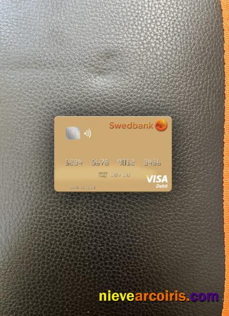 Sweden Swedbank Visa Debit Card Photolook Front Photolook