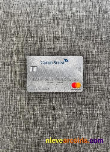 Switzerland Credit Suisse Bank Mastercard Photolook Front Sample