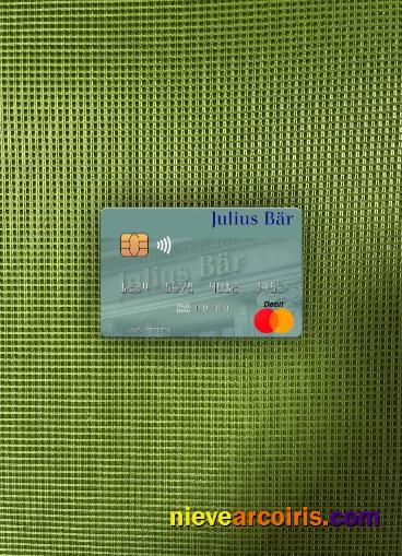 Switzerland Julius Baer Group AG Mastercard Photolook Front Sample