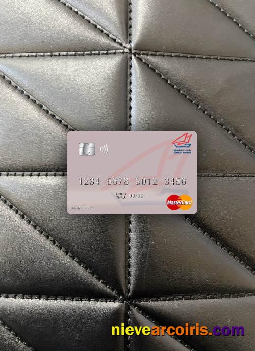 Syria Gulf Bank Mastercard Photolook Front Template