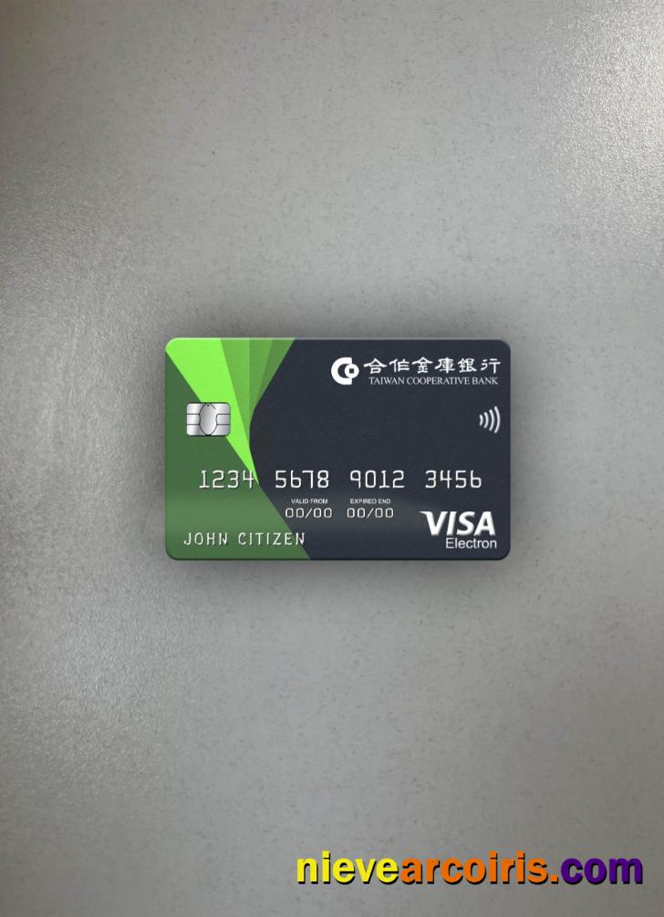 Taiwan Cooperative Bank Visa Electron Card Photolook Front Photolook