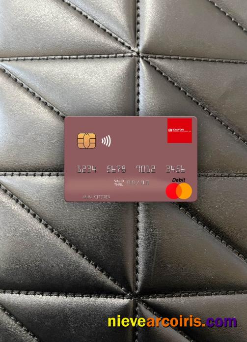 Thailand Calyon Bank Mastercard Photolook Front Template