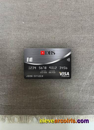 Thailand DBS Bank Platinum Visa Card Photolook Front Sample