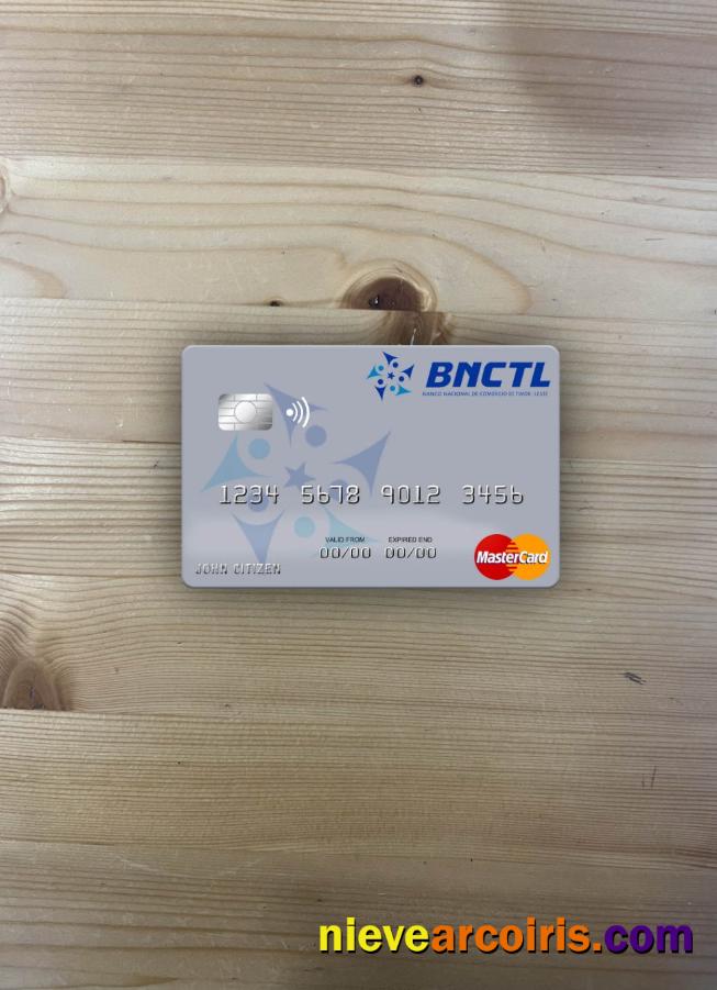 Timor Leste Banco Nacional De Comércio De Timor Leste Mastercard Photolook Front Preview