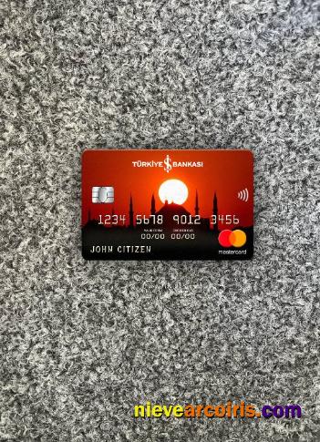 Turkey Bankasi Bank Mastercard Photolook Front Sample