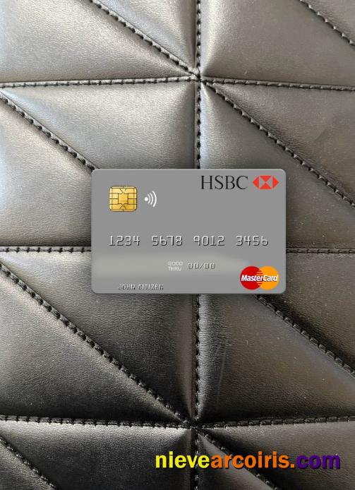 Turkey HSBC Bank Mastercard Photolook Front Sample