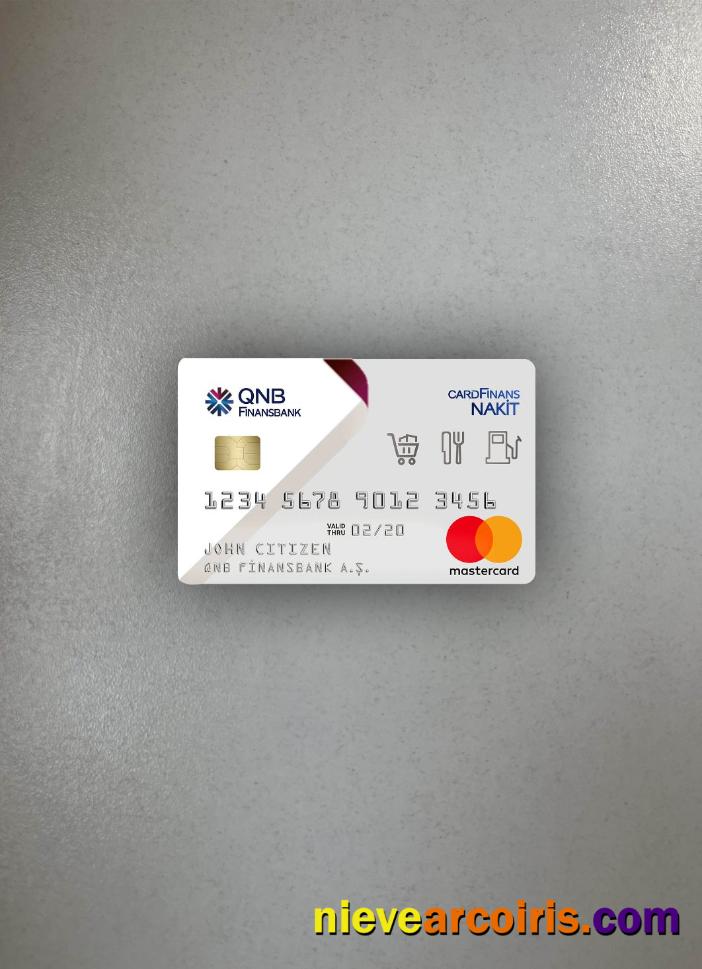 Turkey QNB Finansbank Card Photolook Front Preview