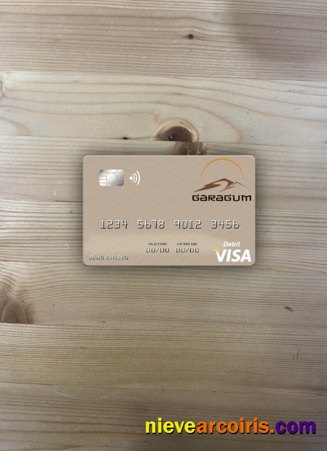 Turkmenistan Garagum IJSB Visa Debit Card Photolook Front Sample