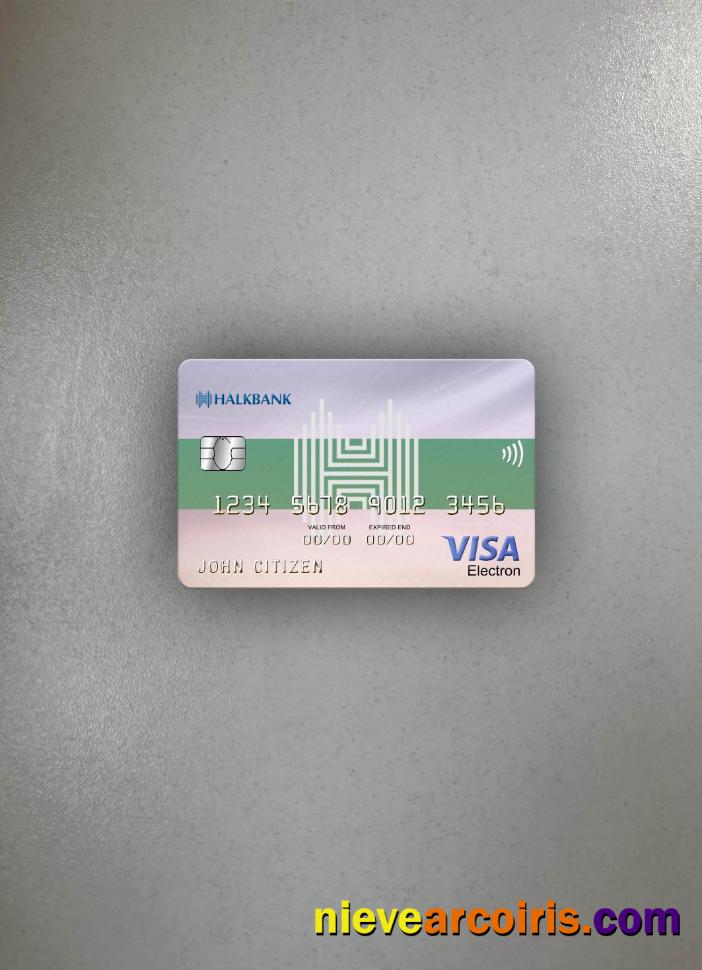 Turkmenistan Halkbank Visa Electron Card Photolook Front Photolook