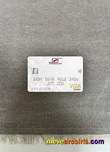 Turkmenistan Turkmenbashi Bank Visa Classic Card Photolook Front Template