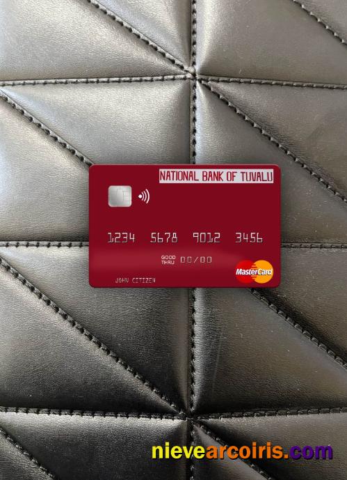 Tuvalu National Bank Of Tuvalu Mastercard Photolook Front Photolook