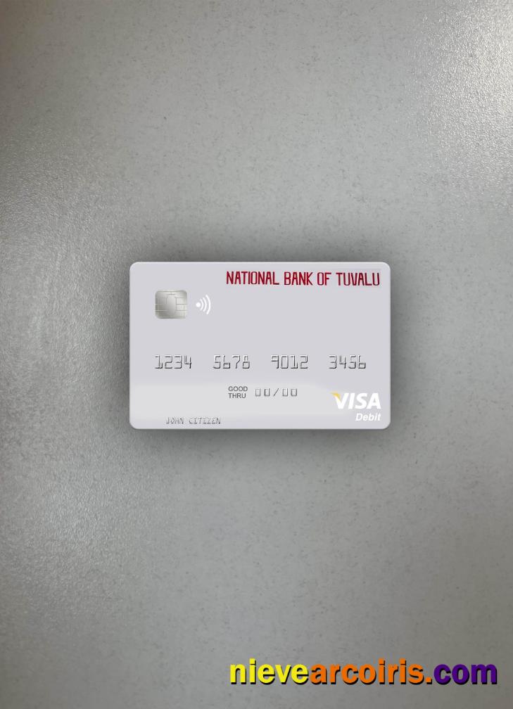 Tuvalu National Bank Of Tuvalu Visa Debit Card Photolook Front Preview