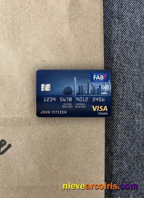 UAE First Abu Dhabi Bank Visa Classic Photolook Front Preview