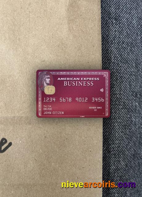 USA BB&T Corp. Bank AMEX Business Plum Card Photolook Front Photolook