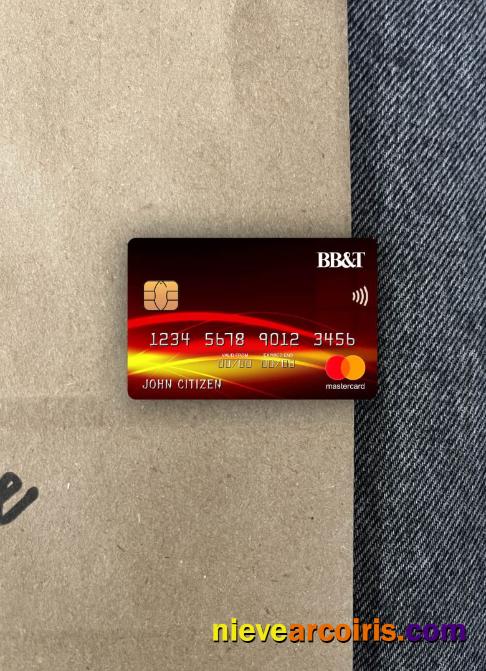 USA BB&T Corp. Bank Mastercard Photolook Front Sample
