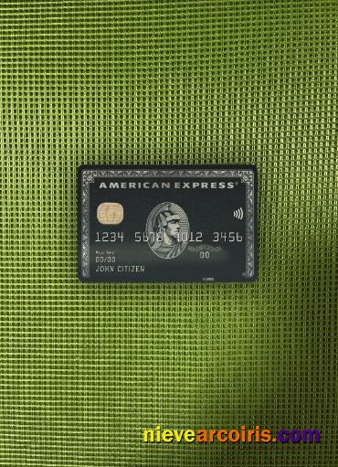 USA BMO Bank Of Montreal Bank AMEX Black Card Photolook Front Sample