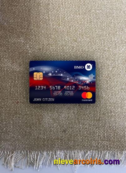 USA BMO Bank Of Montreal Bank Mastercard Photolook Front Template