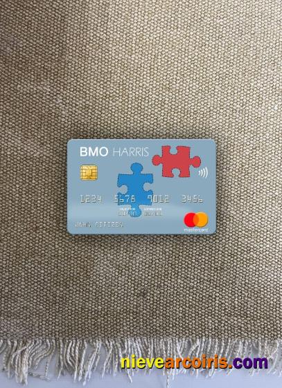 USA BMO Harris Bank Mastercard Photolook Front Template