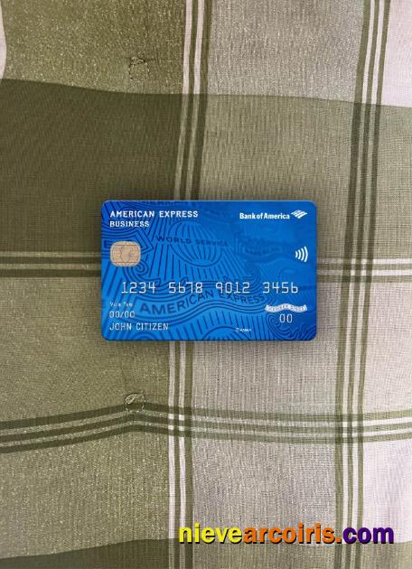 USA Bank Of America AMEX Business Card Photolook Front Preview