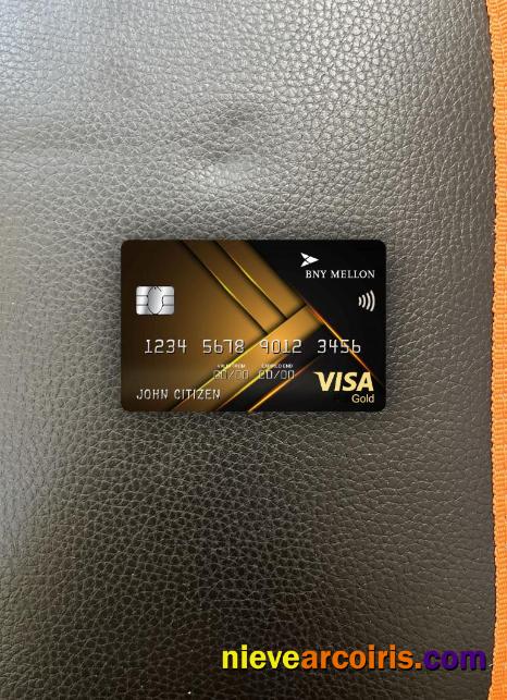 USA Bank Of New York Mellon Visa Gold Card Photolook Front Photolook