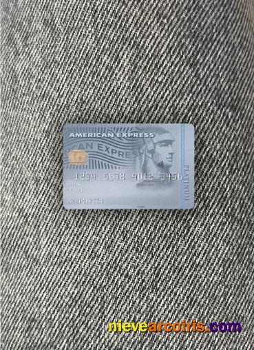 USA Bank Of The West Bank AMEX Platinum Card Photolook Front Photolook