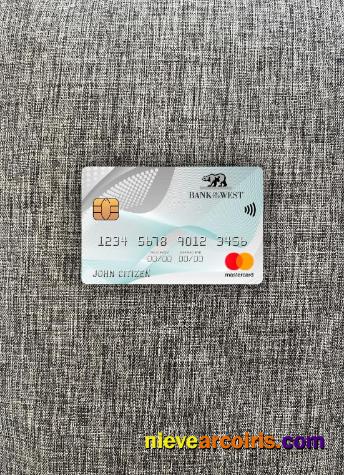 USA Bank Of The West Bank Mastercard Photolook Front Sample