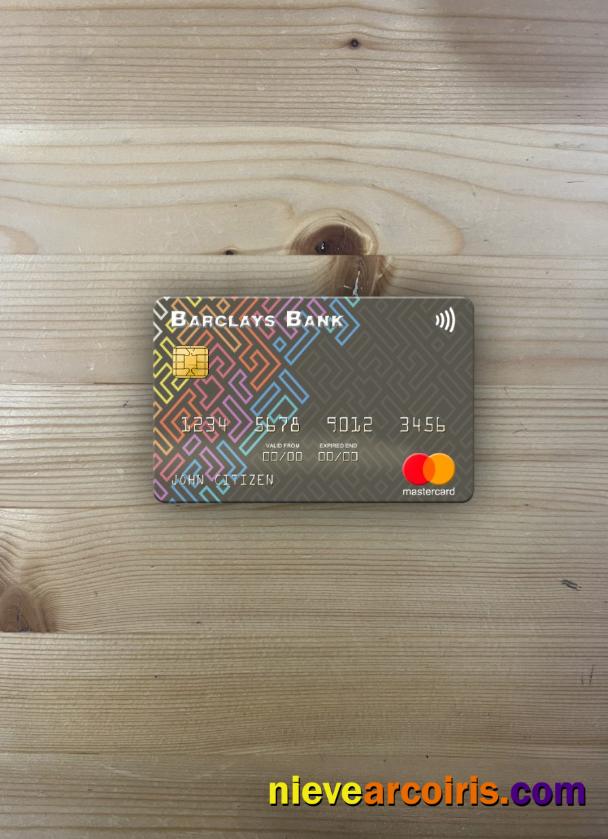 USA Barclays Bank Mastercard Photolook Front Template