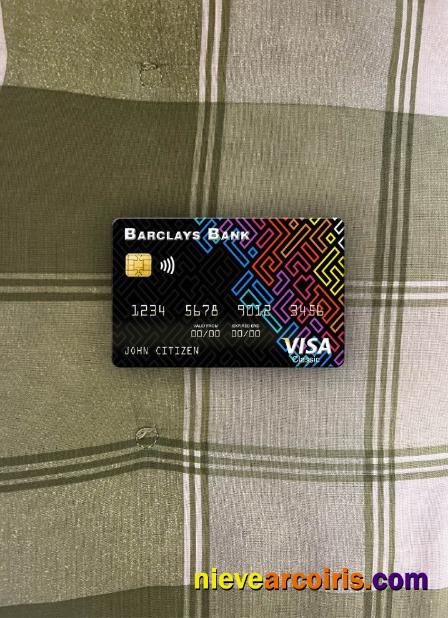 USA Barclays Bank Visa Card Photolook Front Preview
