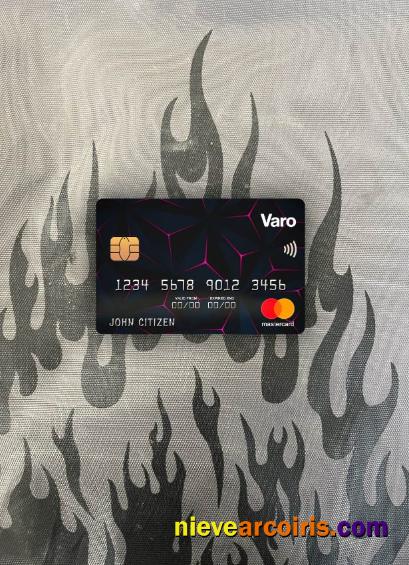USA California Varo Bank Mastercard Photolook Front Sample