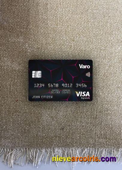 USA California Varo Bank Visa Signature Card Photolook Front Photolook