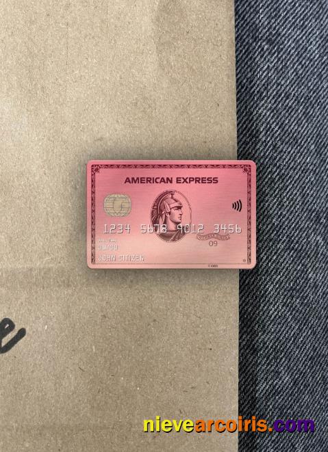 USA Capital One Bank AMEX Rose Gold Card Photolook Front Sample
