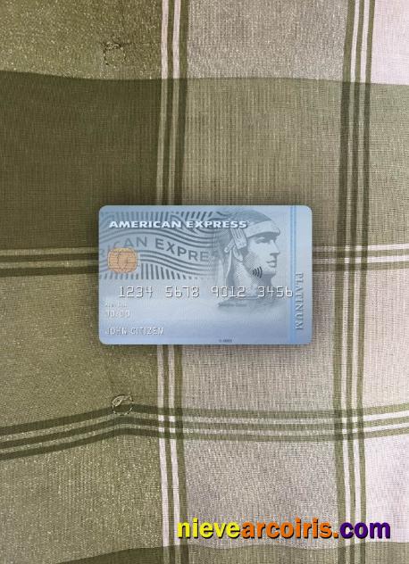 USA Carrington Mortgage Services Bank AMEX Platinum Card Photolook Front Preview