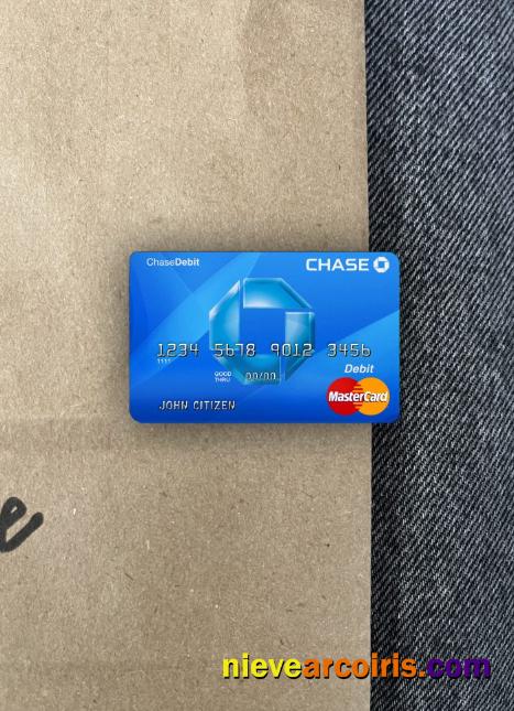 USA Chase Bank MasterCard Debit Photolook Front Preview
