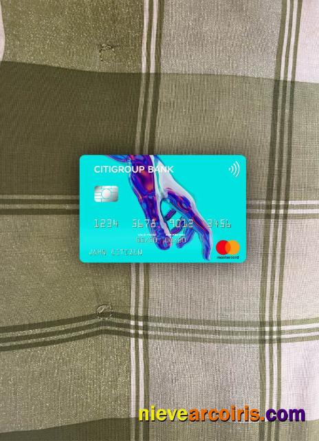 USA Citigroup Bank Mastercard Photolook Front Sample
