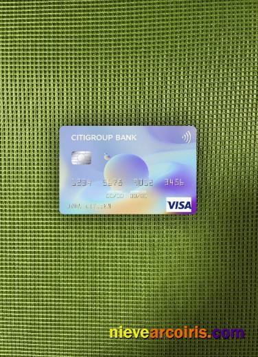 USA Citigroup Bank Visa Card Photolook Front Preview
