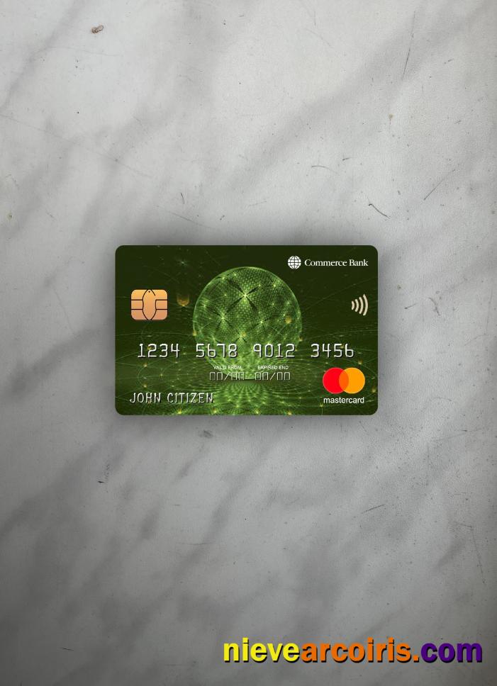 USA Commerce Bank Mastercard Photolook Front Sample