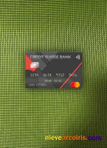 USA Credit Suisse Bank Mastercard Photolook Front Template