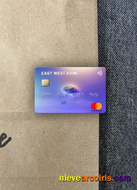 USA East West Bank Mastercard Photolook Front Sample