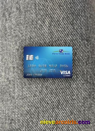 USA Fifth Third Bank Visa Classic Card Photolook Front Template